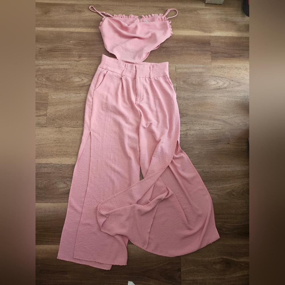 Chic Pink Wide-Leg Jumpsuit for Women